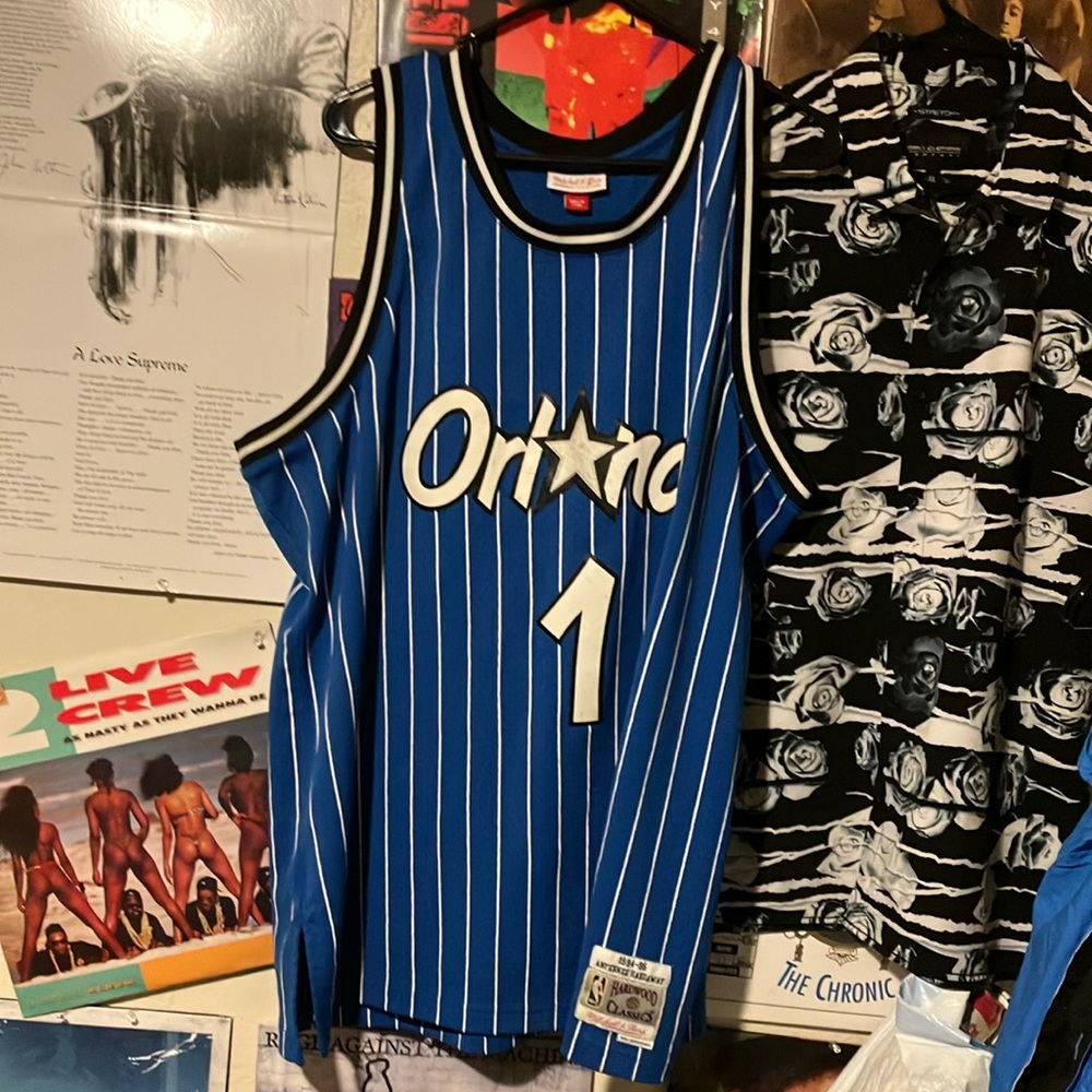 Orlando Magic Blue Pinstripe Jersey